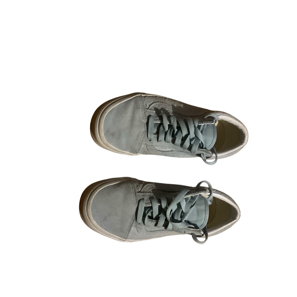 Vans Gray Low-Top Sneakers with Suede Upper